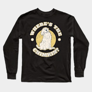 Where's the Chimkin? Asks Cute Puppy Dog Long Sleeve T-Shirt